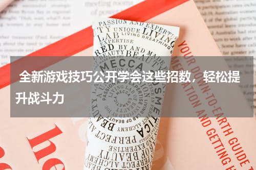  全新游戏技巧公开学会这些招数，轻松提升战斗力