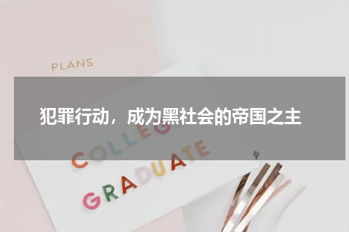  犯罪行动，成为黑社会的帝国之主