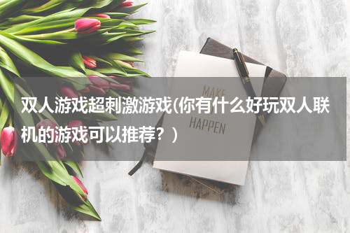 双人游戏超刺激游戏(你有什么好玩双人联机的游戏可以推荐？)