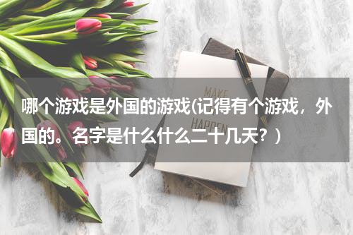 哪个游戏是外国的游戏(记得有个游戏，外国的。名字是什么什么二十几天？)