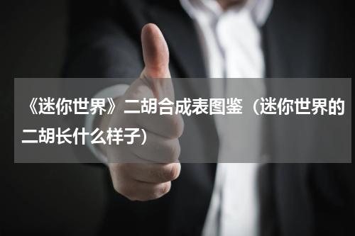 《迷你世界》二胡合成表图鉴（迷你世界的二胡长什么样子）