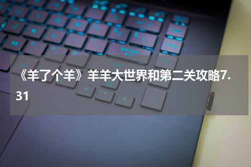 《羊了个羊》羊羊大世界和第二关攻略7.31