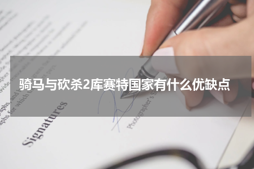 骑马与砍杀2库赛特国家有什么优缺点