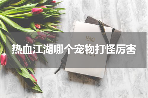 热血江湖哪个宠物打怪厉害