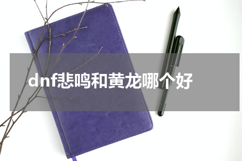 dnf悲鸣和黄龙哪个好