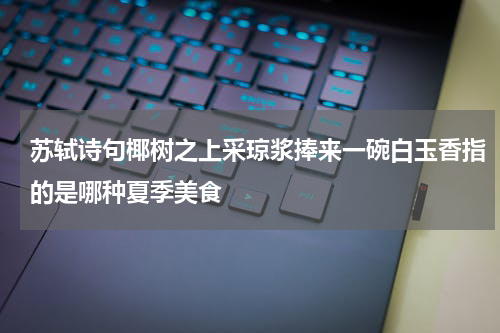 苏轼诗句椰树之上采琼浆捧来一碗白玉香指的是哪种夏季美食